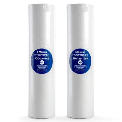 2 PK Whole House Reverse Osmosis Sediment Water Filter Cartridge 2.5 x 10, 5 μm - Image 1 of 4