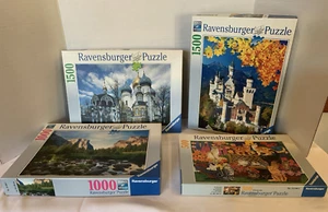 Ravensburger Puzzles /500/1000/1500/ 1500 PC, lot of 4 Complete - Picture 1 of 20