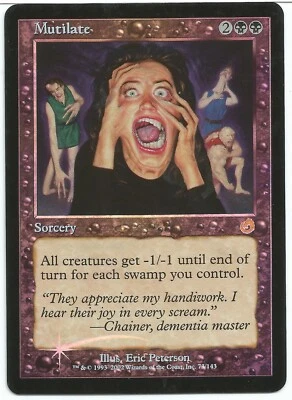 MTG Mutilate FOIL Torment Rare LP - Image 1 of 2