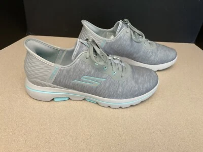 Womens Skechers Go Golf Walk 5 Slip-Ins Golf Shoes - Gray / Aqua. Size 9.5. Nice - Image 1 of 4