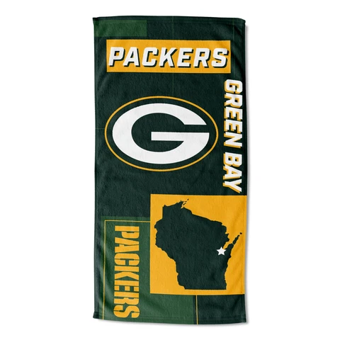 Northwest NFL Green Bay Packers State Line Beach Towel Cover