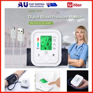 NEW DIGITAL UPPER ARM BLOOD PRESSURE MONITOR PORTABLE HEART RATE METER W/ MEMORY - Picture 1 of 12