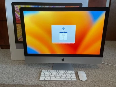27-inch Apple iMac Retina 5K Core i7-7700K 4.2GHz 64GB RAM 3TB Fusion A1419 2017 - Image 1 of 4