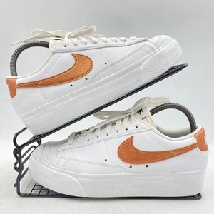 Nike Blazer Low White Metallic Bronze Sneaker Gr. UK 5,5 Damen Leder Plateau - Bild 1 von 7