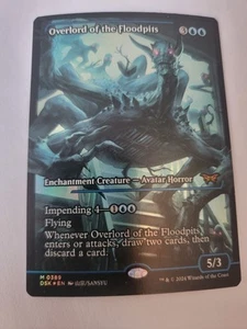 Overlord of the Floodpits Showcase Duskmourn: House of Horror Foil TEXTO EN INGLÉS - Imagen 1 de 2