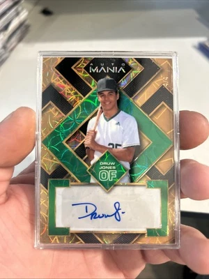 Druw Jones Wild Card Auto Mania Gold 4/4  - Image 1 of 2