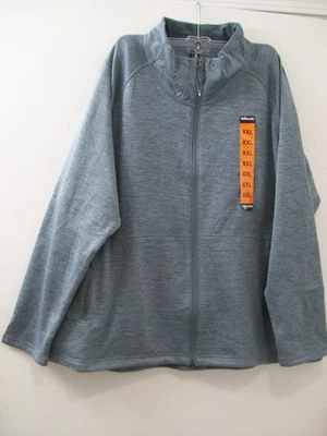 Chaqueta Kirkland Signature polar cremallera completa gris jaspeado bolsillos para mujer 2XL Foto 1 de 4