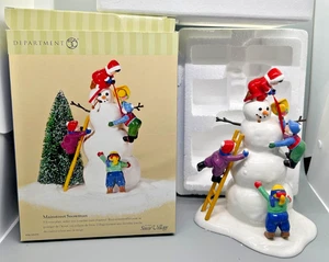 Mainstreet Snowman #56.55159 Department 56 Snow Village + Box - Picture 1 of 12