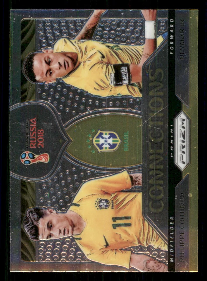 2018 Panini Prizm World Cup Connections #3 Neymar Jr/Philippe Coutinho - Image 1 of 2