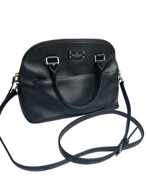 Kate Spade Black Pebbled Leather Satchel Convertible Crossbody - Image 1 of 4