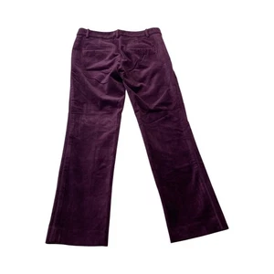 Ann Taylor Devin Fit Velvet Pants Size 00 Plum Corduroy Style Women's Trousers - Picture 1 of 10