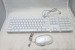 2003 Apple A1048 Wired USB Keyboard With Numeric Keypad & Apple M5769 Mouse - Picture 1 of 17