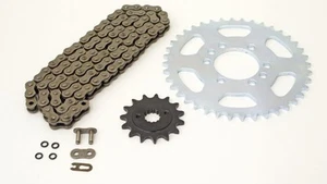 2004 2005 2006 Kawasaki KFX400 O-Ring Chain & Silver Sprocket 15/40 - Picture 1 of 2