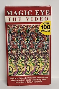 Magic Eye The Video VHS Video Cassette 1994 Optical Illusions - Foto 1 di 5