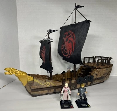 Mega Construx Game Of Thrones Targaryen Warship *SHIPS NOW* - Image 1 of 4