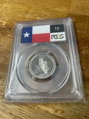 2004 S Texas Silver PCGS PR 70 DCAM - Image 1 of 2