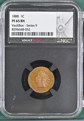 1888 Indian Head Cent Proof 65 BN Vault Box Series 9 - Image 1 of 2