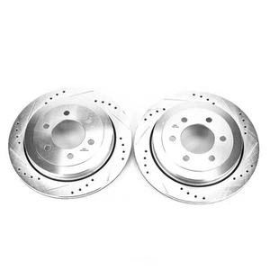 (Pair) Power Stop Rear Drilled, Slotted Disc Brake Rotor Set AR83089XL AR83089XR - Foto 1 di 2