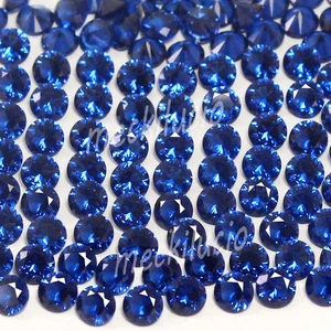 1000 Pc Lot Natural Montana Blue Sapphire 1.10 MM Round Round Eye Clean Gemstone - Picture 1 of 6