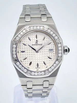 Audemars Piguet Lady Royal Oak 33 mm 67601ST Bisel Diamante Caja de Acero Papeles Foto 1 de 4
