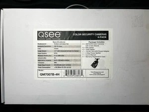 Q-SEE Color Security Cameras QM7007B-4H 4-Pack Open Box Unused - Picture 1 of 2