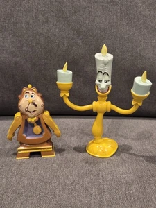 Beauty And The Beast Bend-Ems Figures Lumiere & Cogsworth - Picture 1 of 7