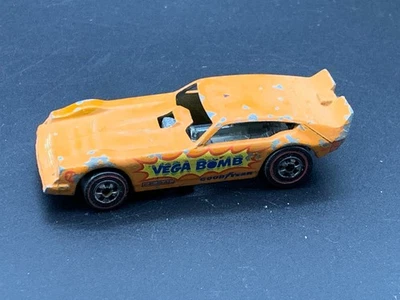 Vintage Mattel 1969 Hot Wheels Redline VEGA BOMB Orange Diecast Funny Car  (L16) - Image 1 of 4