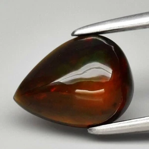 ★ RARE ! OPALE NOIRE ET MULTICOLORE D'ETHIOPIE : 8.4 mm x 6.5 mm ★ P420.129t - Photo 1/1