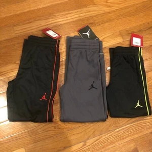 AIR JORDAN BOYS ATHLETIC FLEECE PANTS BLACK SIZE 4/5/6/7 NWT MSRP $50 toddler - Picture 1 of 32