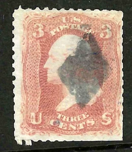 Sc #94 Double Grill or ? DIAMOND Fancy Cancel 3 Cent Washington 1867-68 US 54F15 - Picture 1 of 3