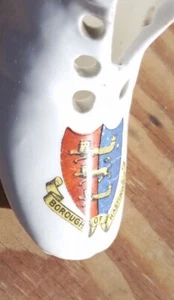 Vintage Old Antique Crested China Coat Of Arms Insignia Flag Heraldry Hastings - Picture 1 of 8