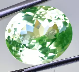 10.50 Ct Natural Green Peridot Oval Shape VVS Pak Gemstone AGL Certified - Picture 1 of 8