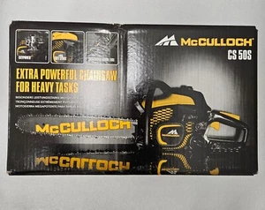 Brand new McCulloch CS 50S 15" Gas Powered Chainsaw Two Stroke Soft Start 50cc - Picture 1 of 5