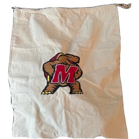 University of Maryland Terp canvas laundry bag NEW with tag Cover