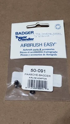 Badger - No. 50-091 - Paasche - Badger Airline Adapter - NOS - Airbrush Part - Image 1 of 2