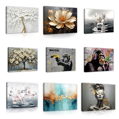 Leinwand Bilder Abstrakt Leinwandbild XXL Modern Wanddeko Wandbild Schlafzimmer - Bild 1 von 4