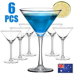 6PCS Martini Cocktail Drinking Party Glasses AUS - Picture 1 of 8