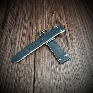Cinturino in pelle 20mm orologio leather Watch strap 20 mm - Foto 1 di 3