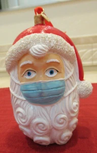 Papá Noel con Máscara - Adornos Navideños Grandes de Resina Nuevos - Imagen 1 de 5