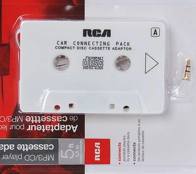 RCA Best Car Auto Deck Cassette Tape Music Adapter for iPod MP3 iPhone Laptop CD - Image 1 of 3
