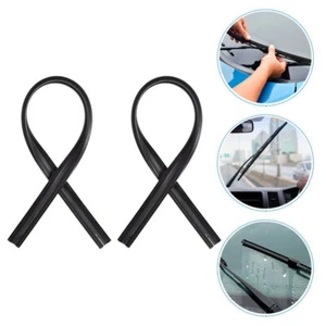 10 Pcs Car Wiper Blades Refills Boneless Strip Rubber Windshield - Picture 1 of 12