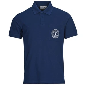 Versace Jeans 78GAGT01 CJ01T Polo maniche corte BLU Uomo taglia L - Foto 1 di 3