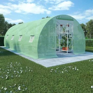 Greenhouse with Steel Foundation /Green - Picture 1 of 9