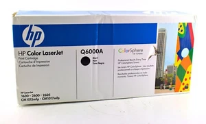 HP Q6000A 124A Black Cartridge For HP 1600 Genuine New OEM Sealed Box - Picture 1 of 3