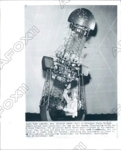 1964 E Lansing MI Abrams Planetarium had Unique Star Projector Press Photo - Bild 1 von 2