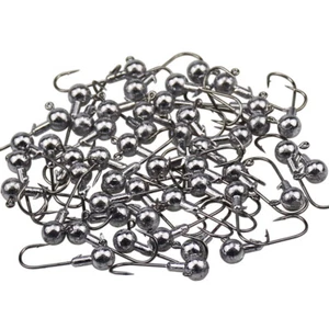 Lot 100Pcs 1/32 1/16 1/8 oz Lead Jig Heads Fishing Hook Crappie Lure Bait Tackle - Picture 1 of 15