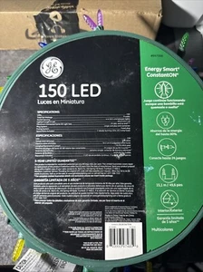 GE Energy Smart 150 Ct 49.6 ft Multicolor MIniature LED Christmas String Lights - Picture 1 of 5