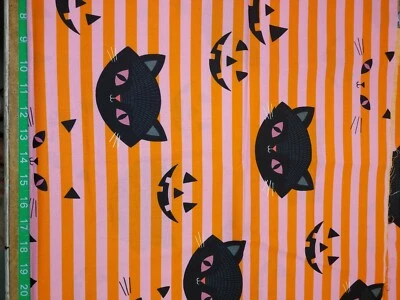 1/2 Hide-n-go Kitty 8885a Rosa Naranja Bthy Medio Alexander Henry Halloween Foto 1 de 3