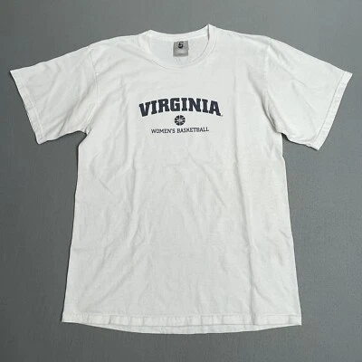 Virginia Womens Basketball Nike T Shirt Medium White Short Sleeve USA VTG Y2K - Image 1 of 4