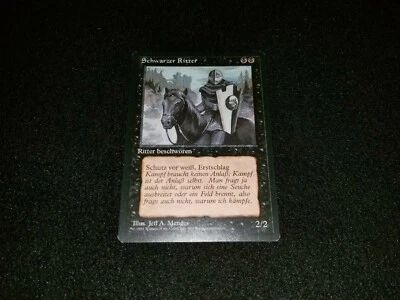 MTG 1x Revised black uncommon LP German FBB Black Knight - ships w/ tracking - Image 1 of 2